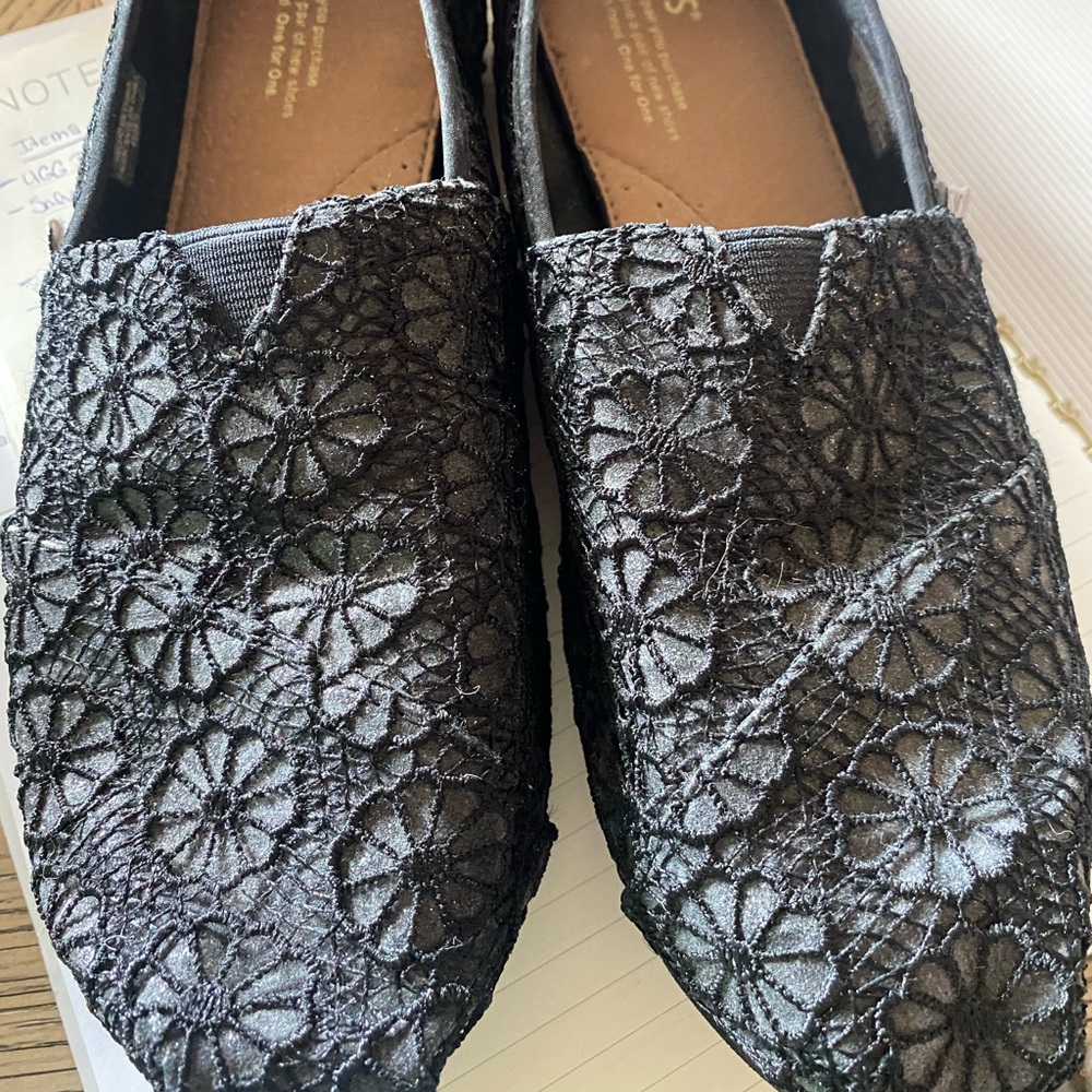 Tom's slip on flat shoes